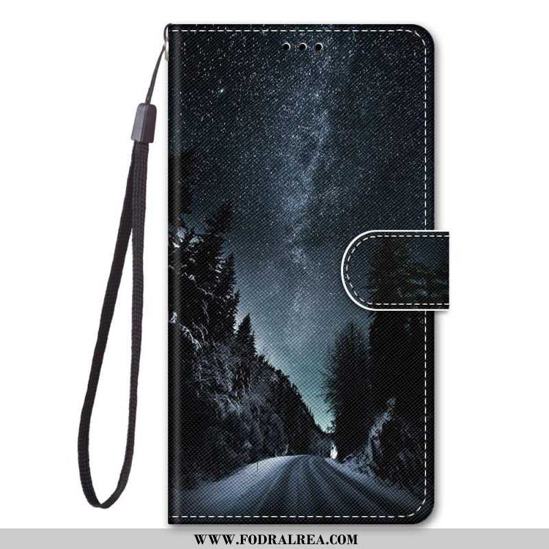 Fodral Xiaomi Redmi Note 11 Pro Plus 5G Med Kedjar Lanyard Landskap