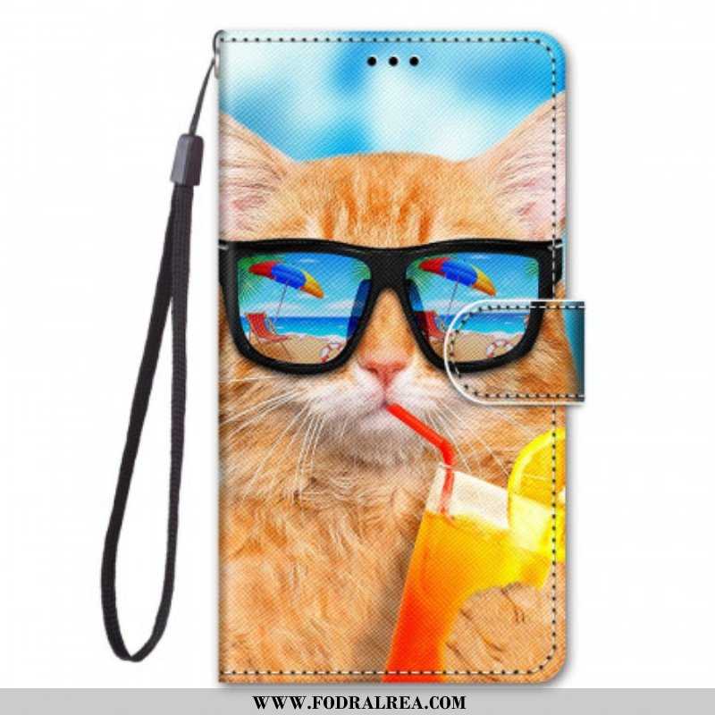 Fodral Xiaomi Redmi Note 11 Pro Plus 5G Med Kedjar Strappy Star Cat