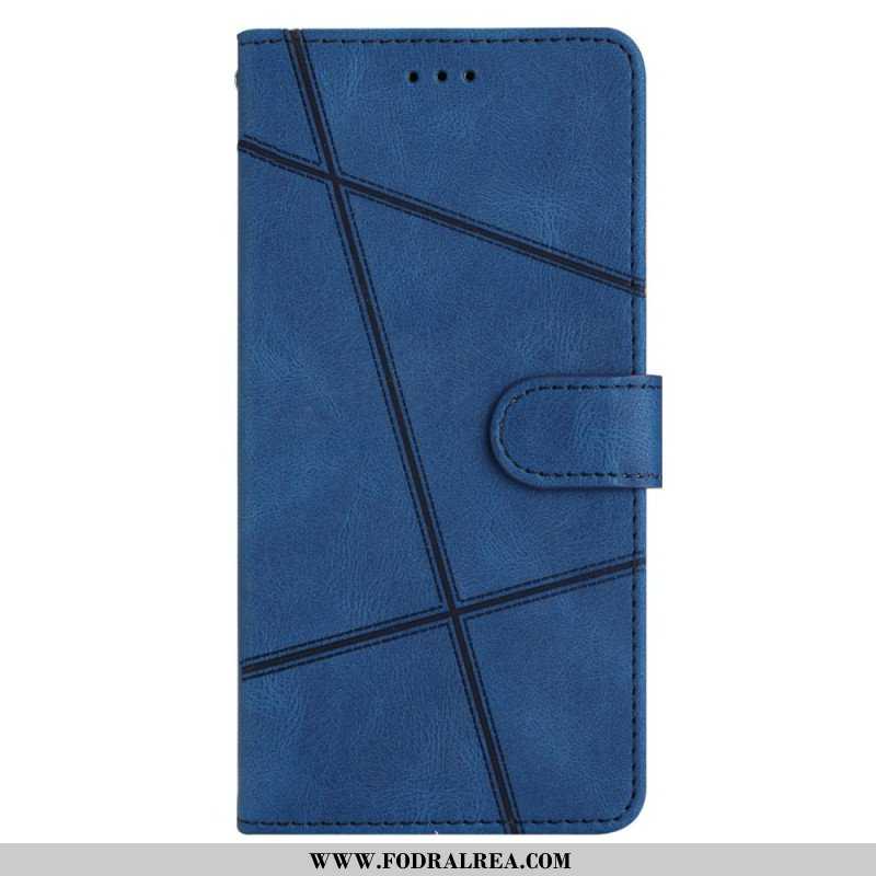 Fodral Xiaomi Redmi Note 12 4G Med Kedjar Strappy Geometrisk