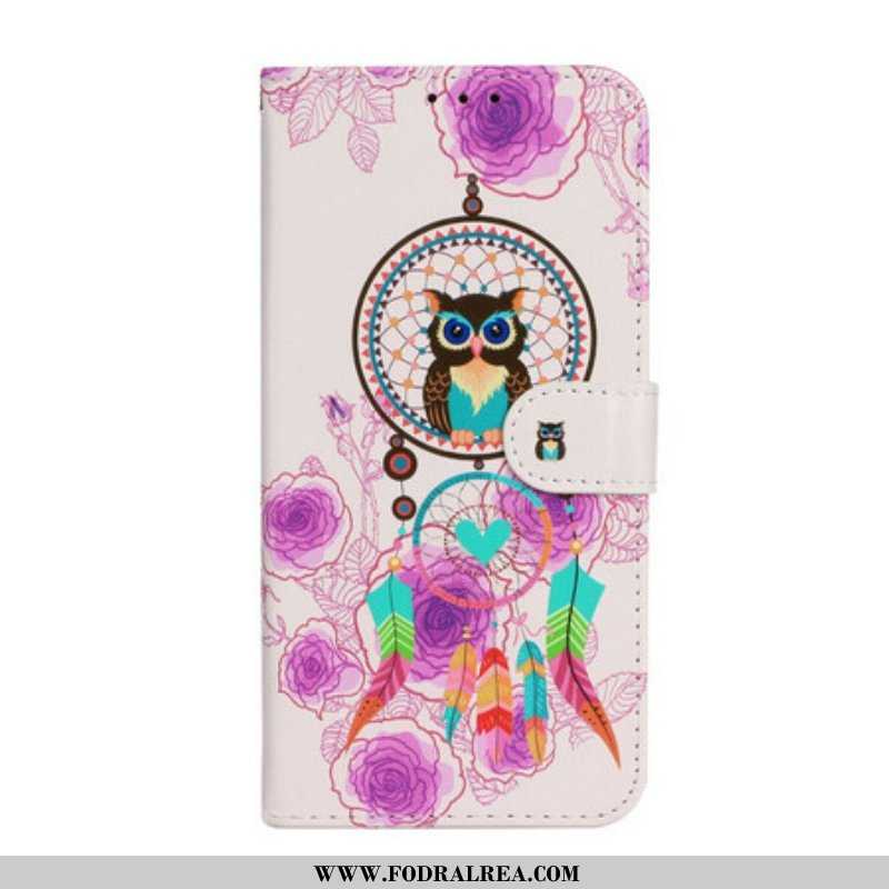 Fodral iPhone 13 Mini Med Kedjar Strappy Owl Mandala