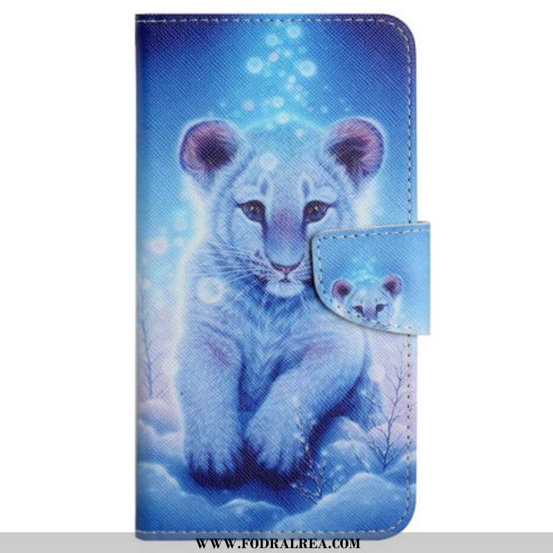 Fodral iPhone 15 Med Kedjar Babyleopard Med Rem