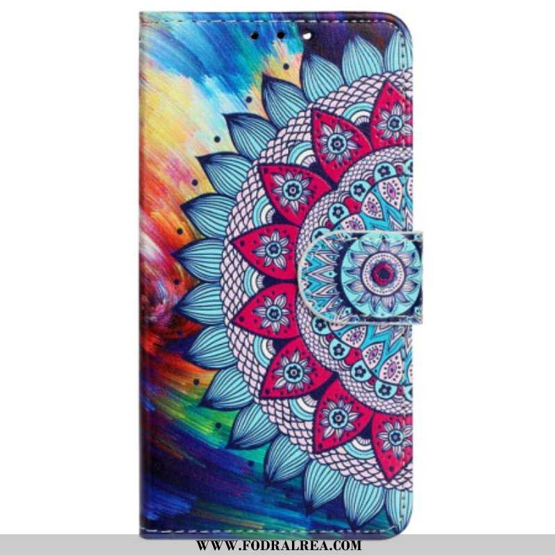 Fodral iPhone 15 Med Kedjar Flashig Mandala Med Rem