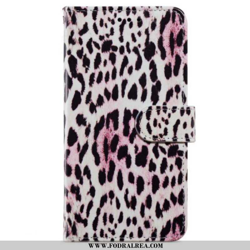 Fodral iPhone 15 Med Kedjar Leopardhuddesign Med Rem