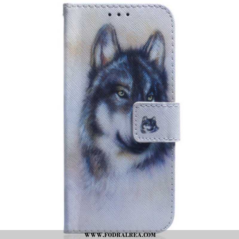 Fodral iPhone 15 Wolf Akvarell