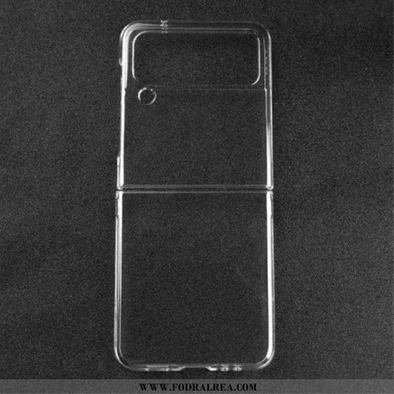 Folio-fodral Mobilskal Samsung Galaxy Z Flip 4 Läderfodral Transparent Plast