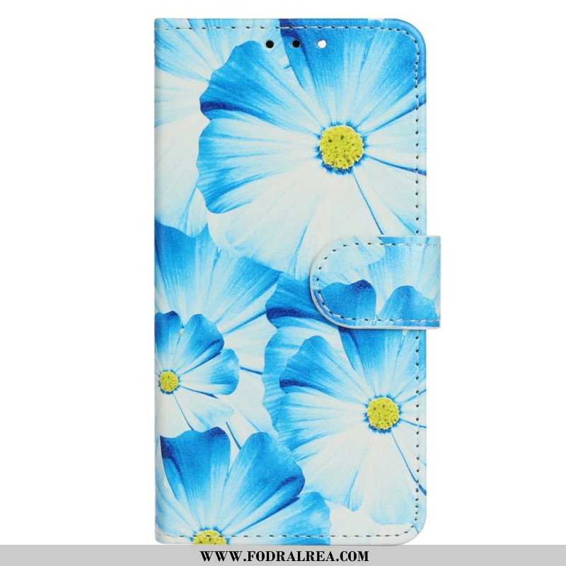 Folio-fodral Moto G73 5G Intensiva Blommor