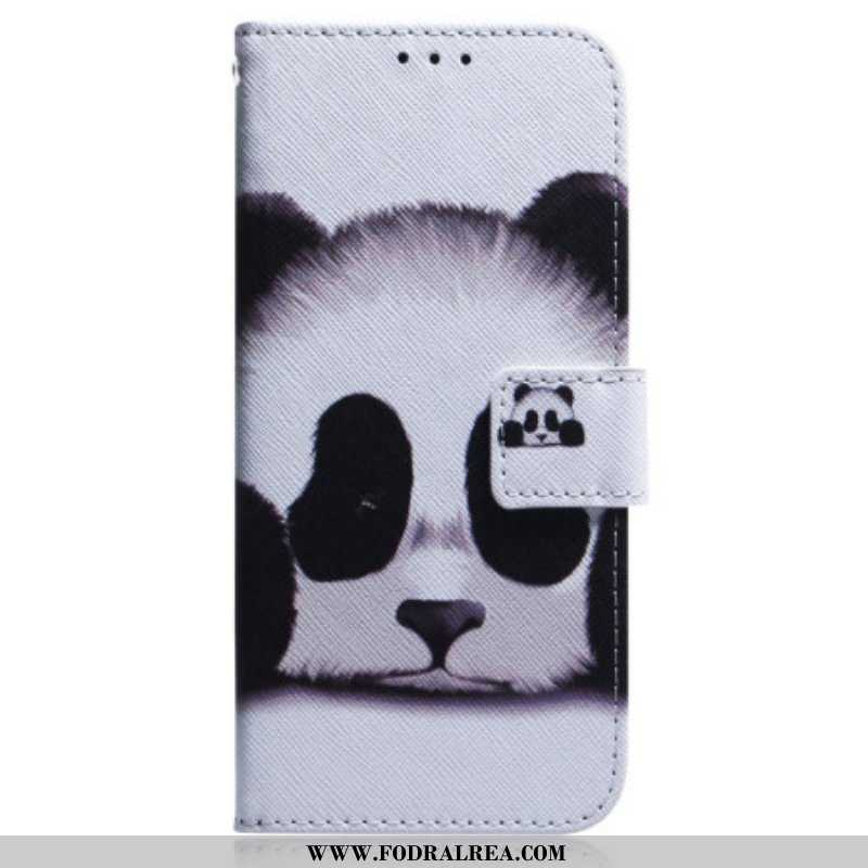 Folio-fodral OnePlus Nord 2T 5G Med Kedjar Strappy Panda