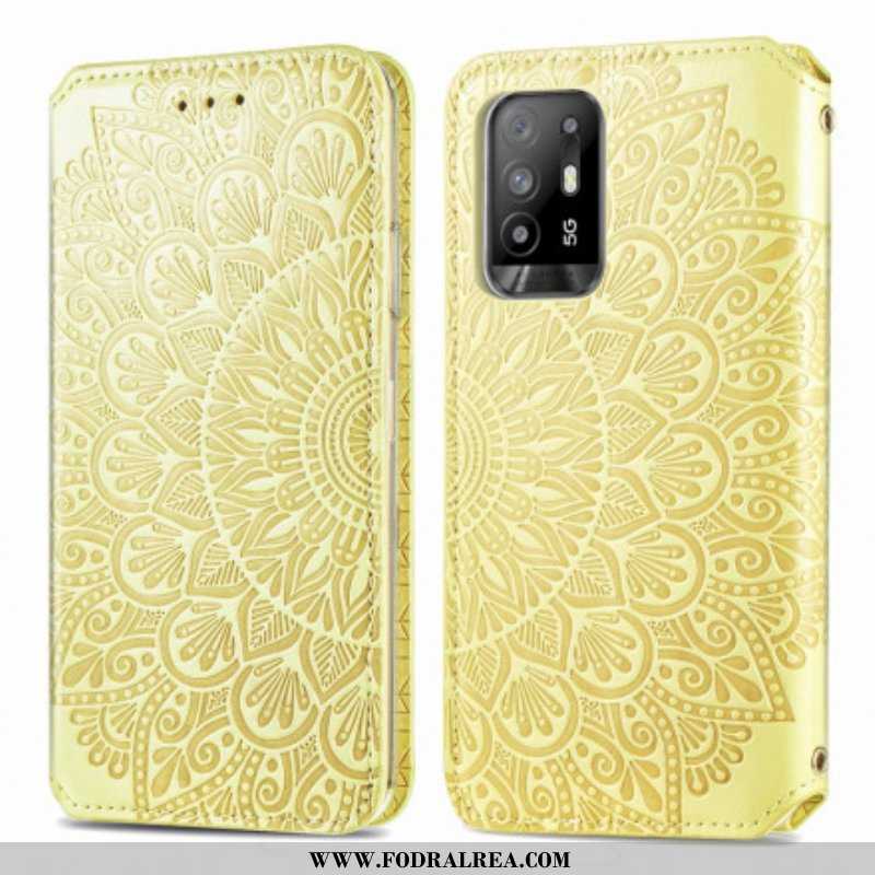 Folio-fodral Oppo A94 5G Läderfodral Mandala