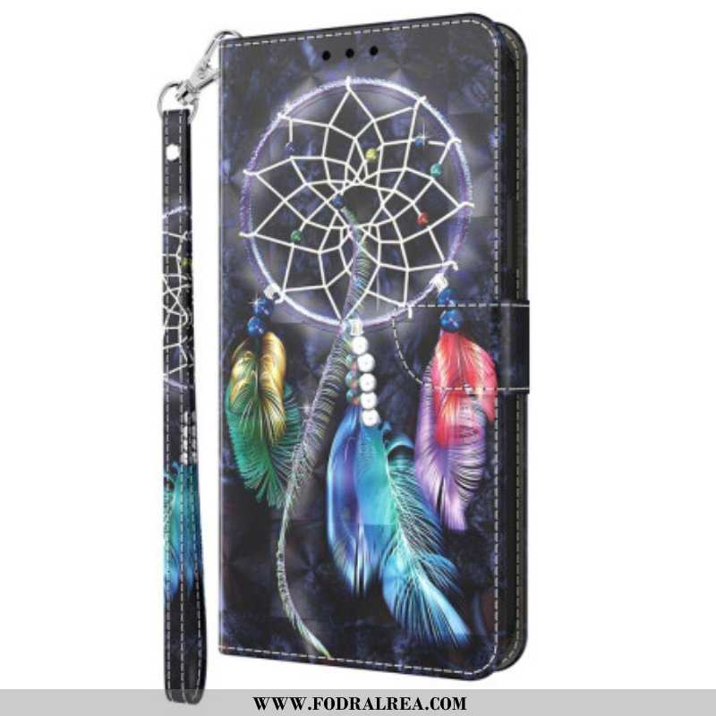 Folio-fodral Samsung Galaxy A14 / A14 5G Med Kedjar Strap Dream Catcher