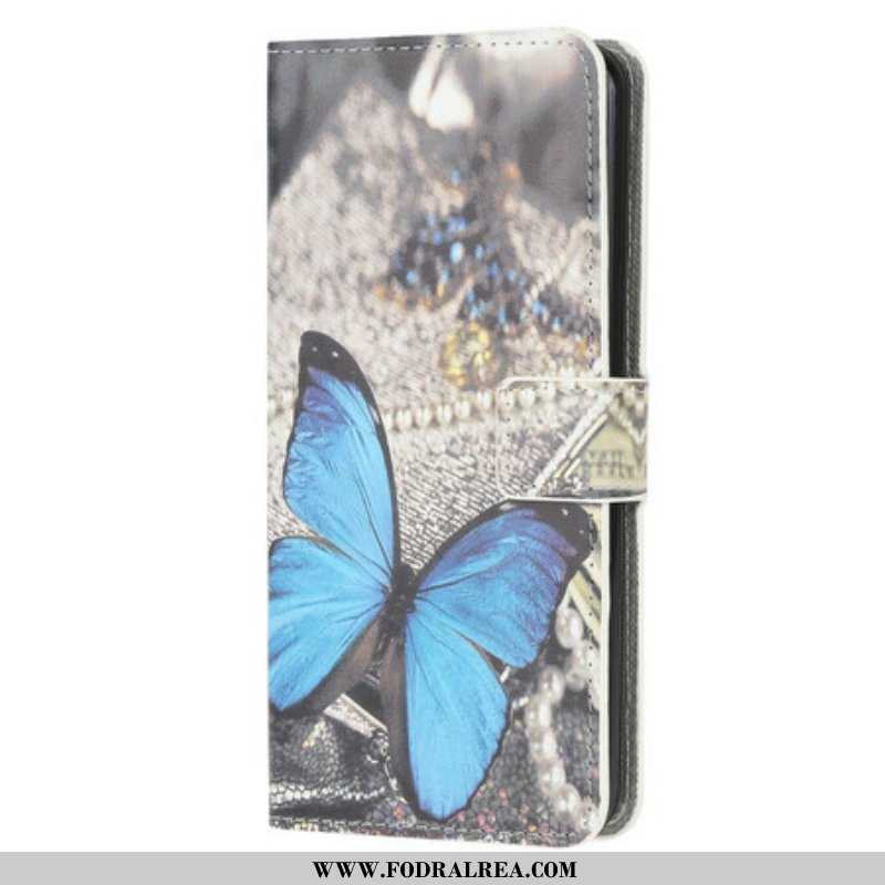 Folio-fodral Samsung Galaxy A42 5G Butterfly Prestige Blue