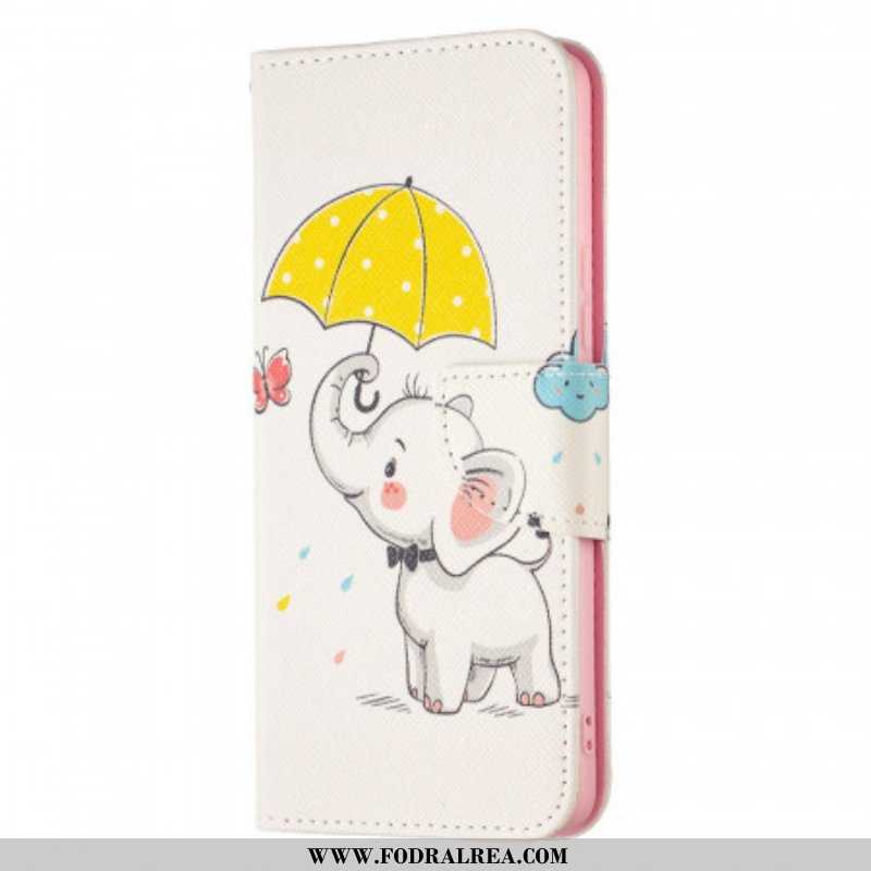 Folio-fodral Samsung Galaxy A53 5G Baby Elefant