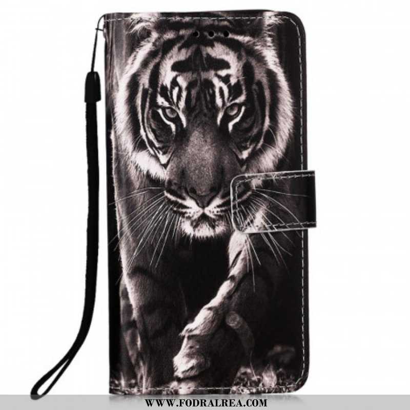 Folio-fodral Samsung Galaxy A53 5G Med Kedjar Strappy Night Tiger