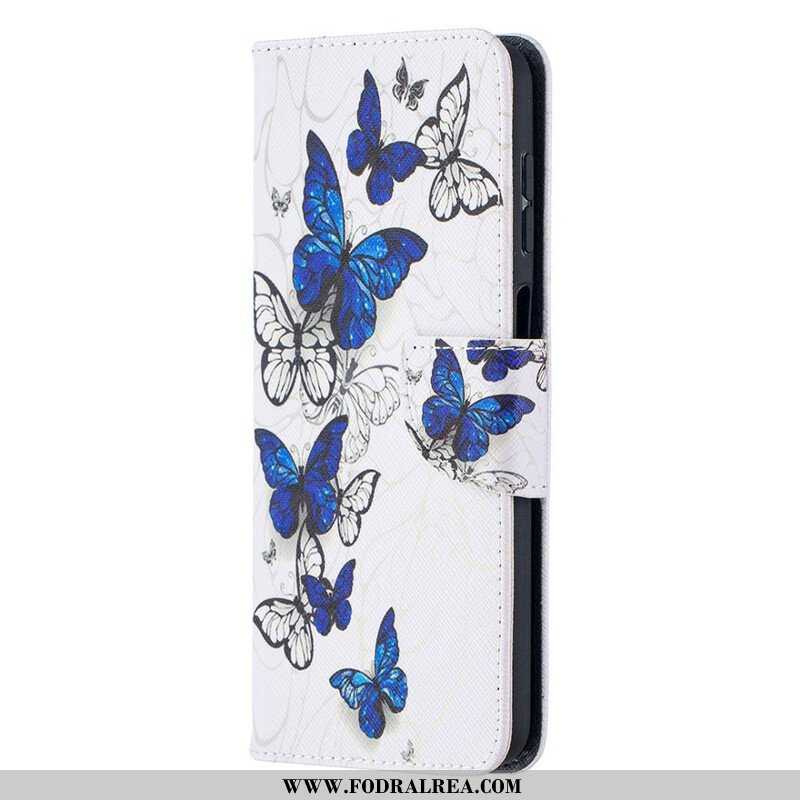 Folio-fodral Samsung Galaxy M12 / A12 Butterflies Kings