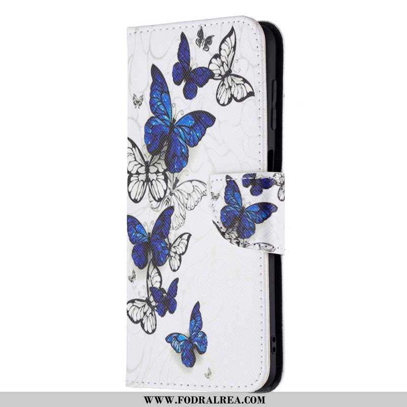 Folio-fodral Samsung Galaxy M32 Butterflies Kings