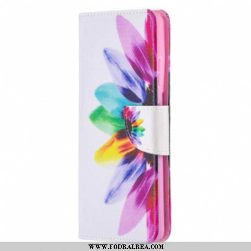 Folio-fodral Samsung Galaxy S21 Ultra 5G Akvarell Blomma