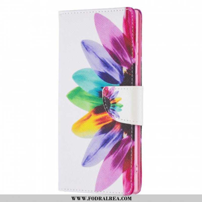 Folio-fodral Samsung Galaxy S21 Ultra 5G Akvarell Blomma