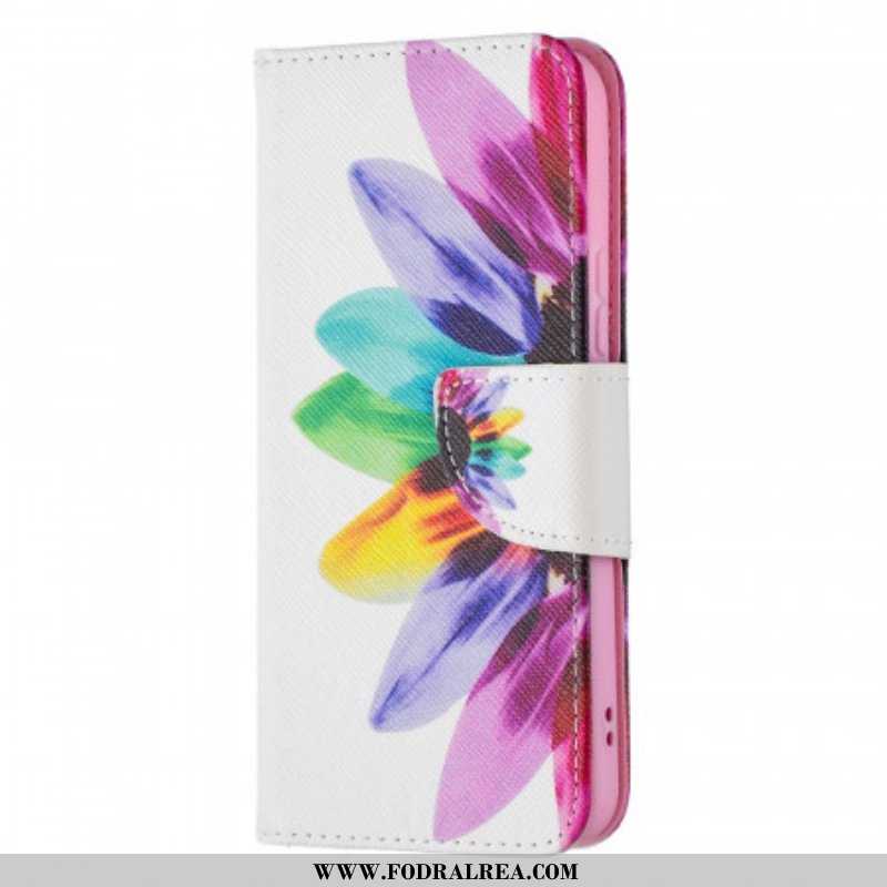 Folio-fodral Samsung Galaxy S22 5G Akvarell Blomma