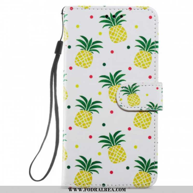 Folio-fodral Samsung Galaxy S22 5G Flera Ananas