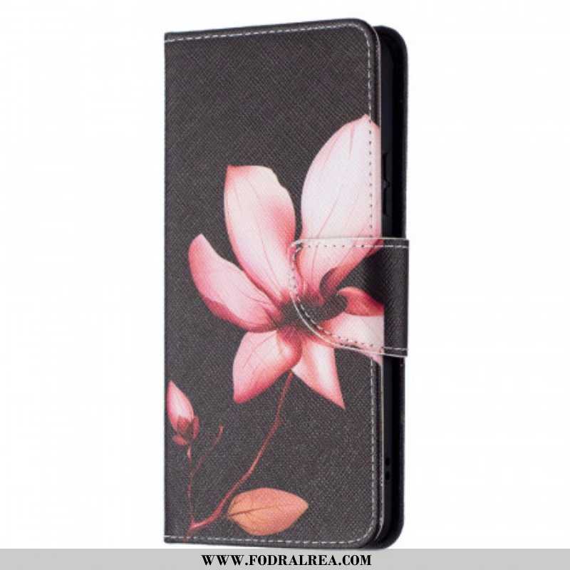 Folio-fodral Samsung Galaxy S22 Plus 5G Rosa Blomma