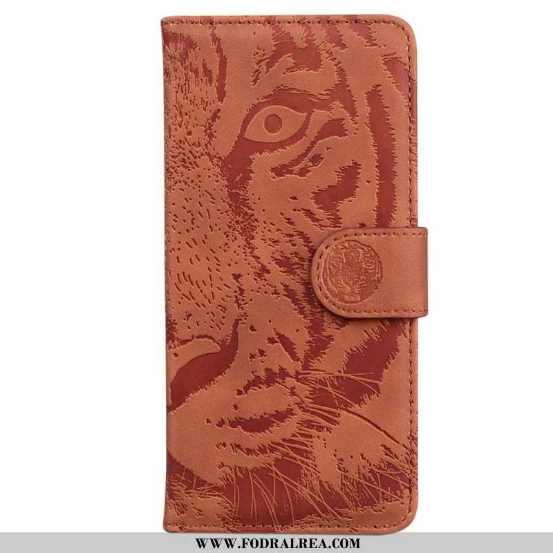 Folio-fodral Samsung Galaxy S23 Plus 5G Tiger Fotavtryck