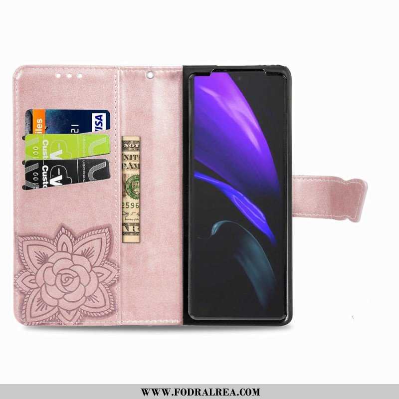 Folio-fodral Samsung Galaxy Z Fold 4 Jätte Fjäril