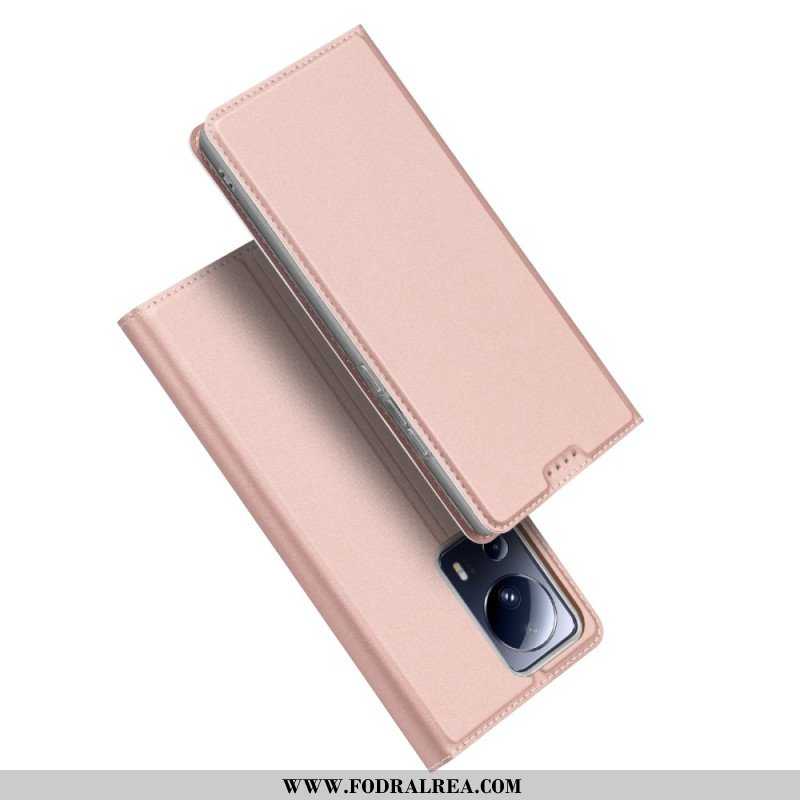 Folio-fodral Xiaomi 13 Lite Läderfodral Skin-pro Series Dux Ducis