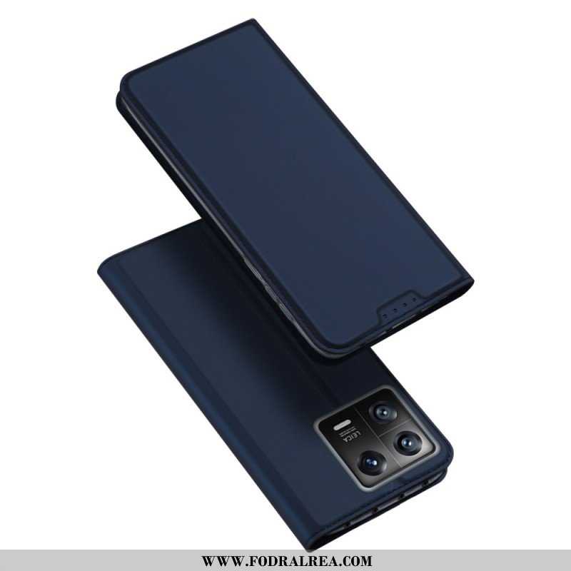 Folio-fodral Xiaomi 13 Läderfodral Skin Pro Dux Ducis