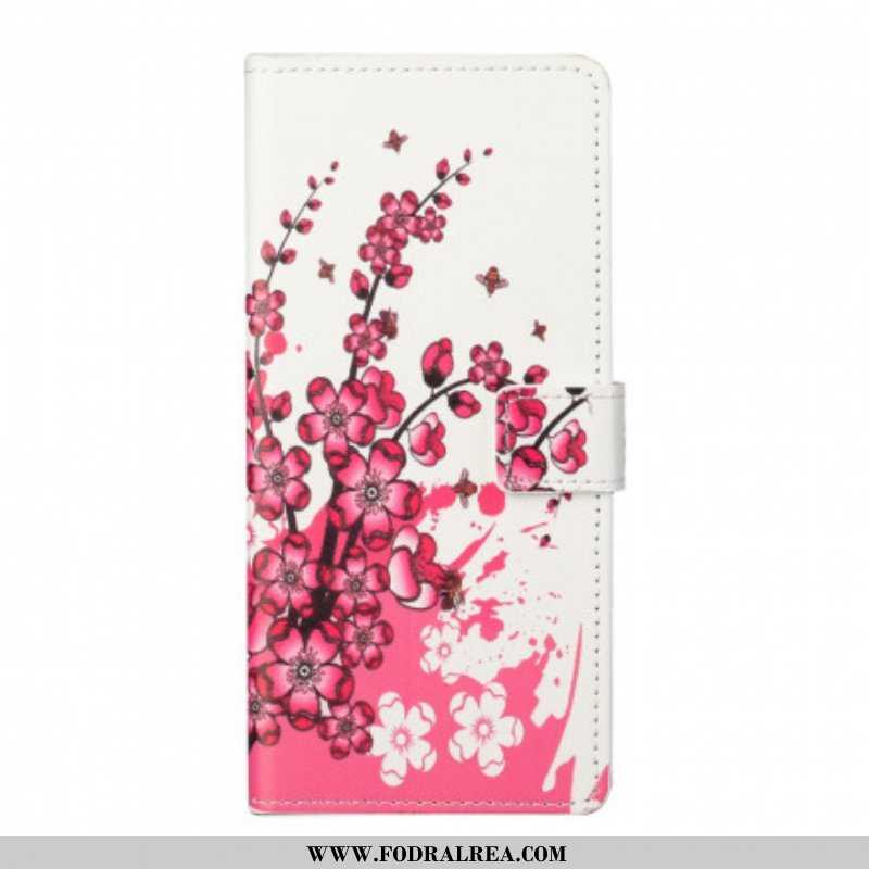 Folio-fodral Xiaomi Redmi Note 10 Pro Tropiska Blommor