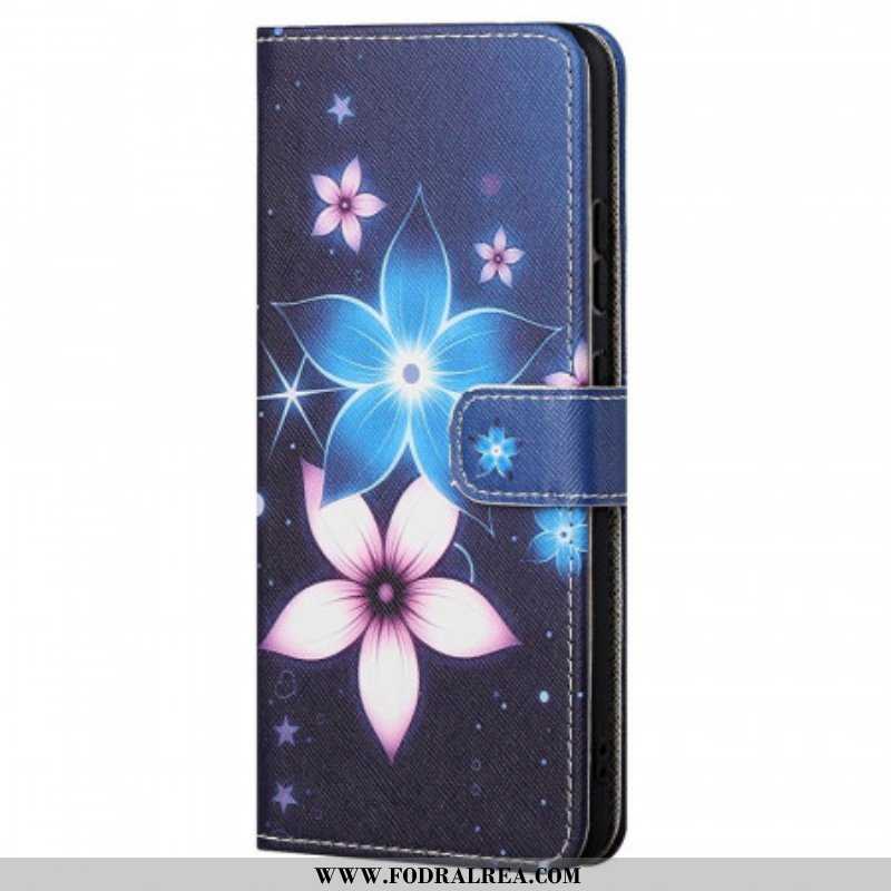 Folio-fodral Xiaomi Redmi Note 11 / 11S Med Kedjar Lunar Strap Blommor