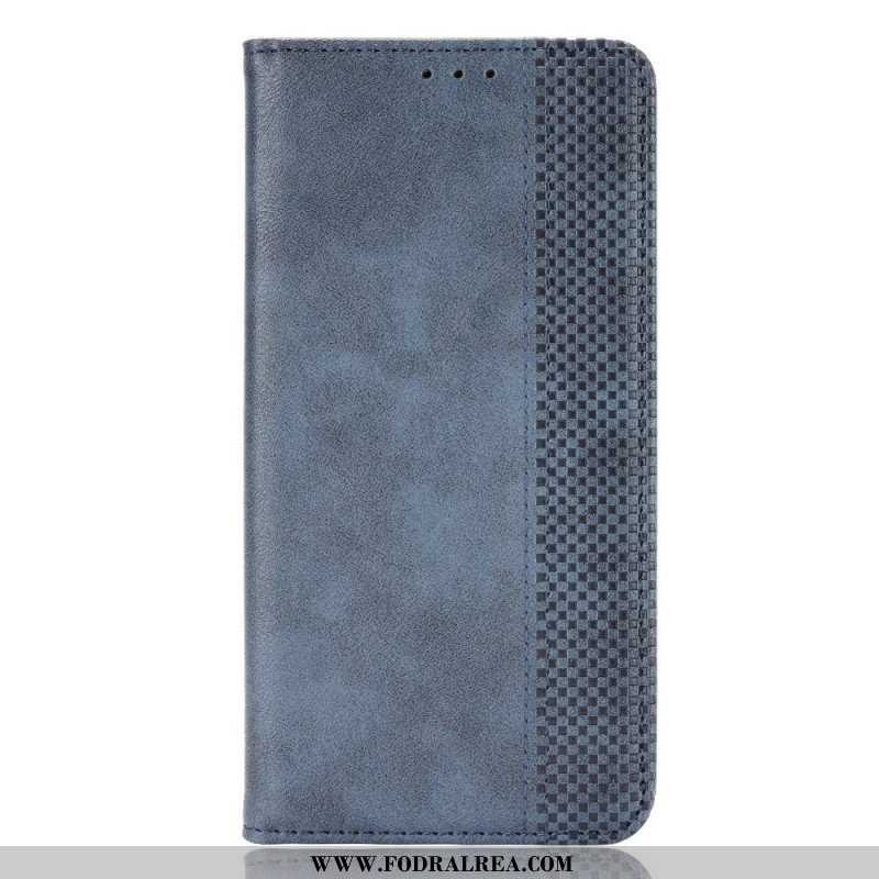 Folio-fodral Xiaomi Redmi Note 11 Pro / 11 Pro 5G Läderfodral Stiliserad Vintage Lädereffekt