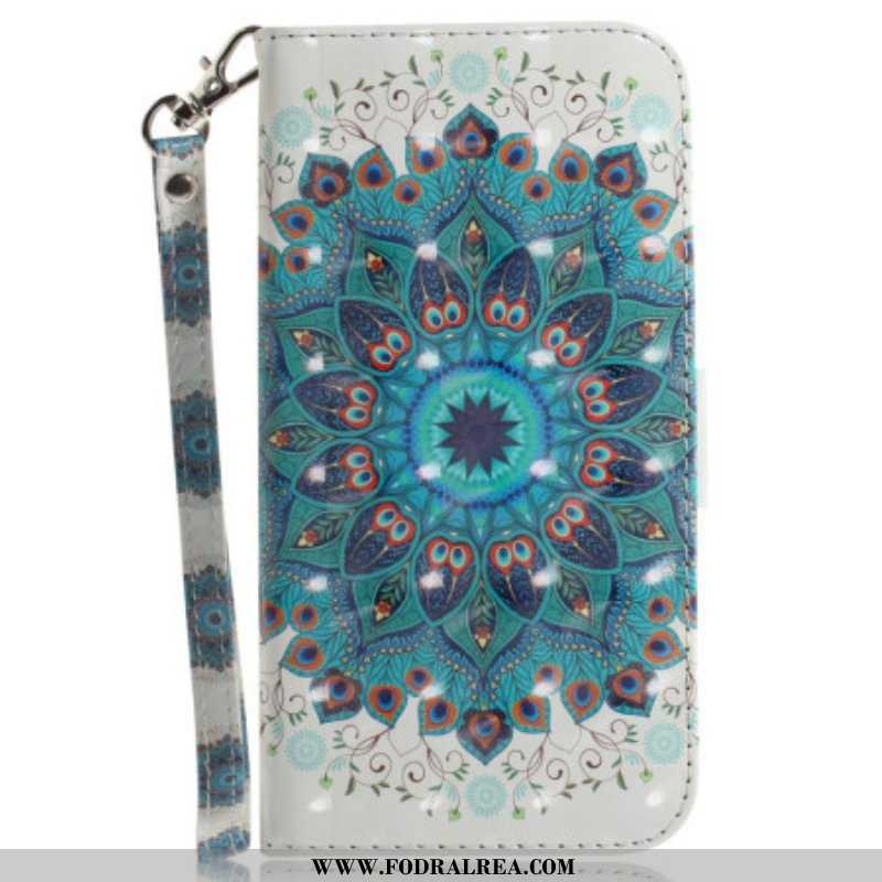 Folio-fodral Xiaomi Redmi Note 12 4G Med Kedjar Strappy Mandala