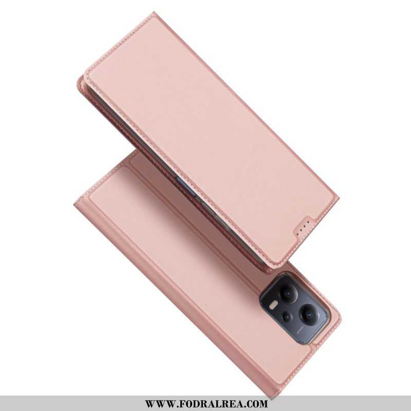 Folio-fodral Xiaomi Redmi Note 12 5G Läderfodral Skin-pro Series Dux Ducis