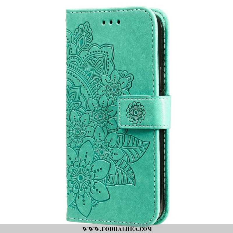 Folio-fodral Xiaomi Redmi Note 12 5G Med Kedjar Rem Blommandala