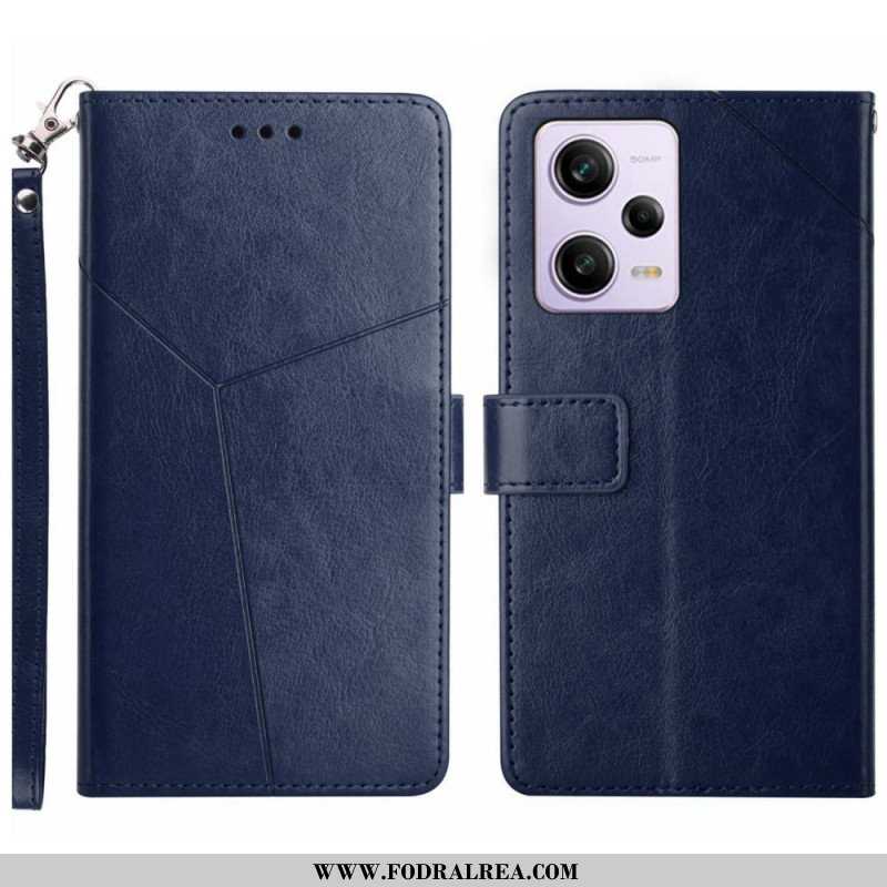 Folio-fodral Xiaomi Redmi Note 12 Pro Med Kedjar Y Strappy Design