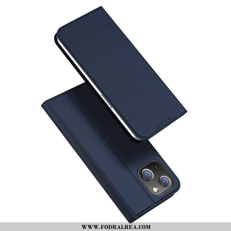 Folio-fodral iPhone 15 Läderfodral Skin-pro Series Dux Ducis