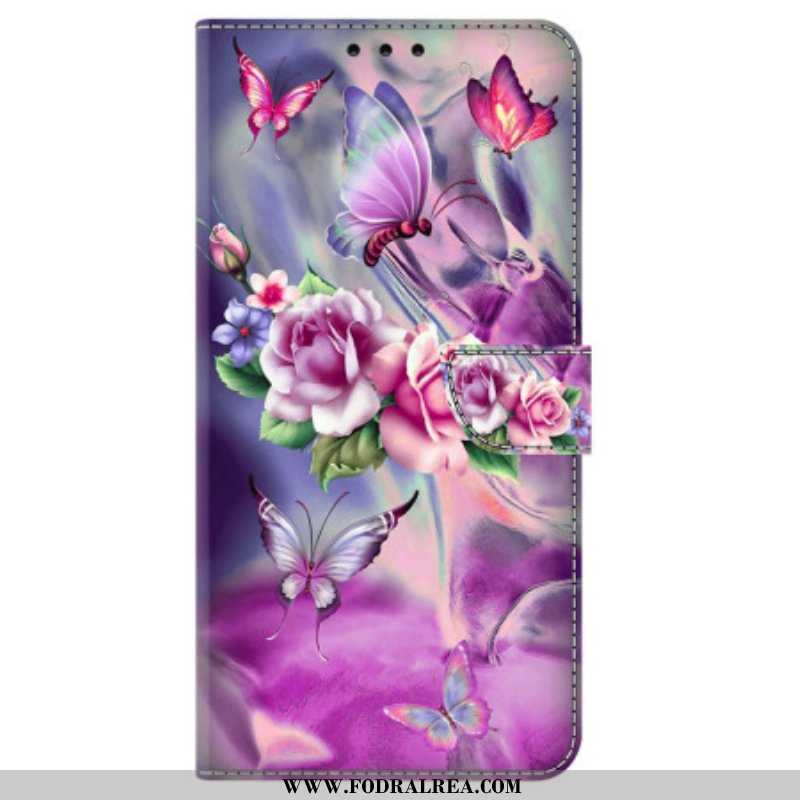 Folio-fodral iPhone 15 Pro Vackra Blommor