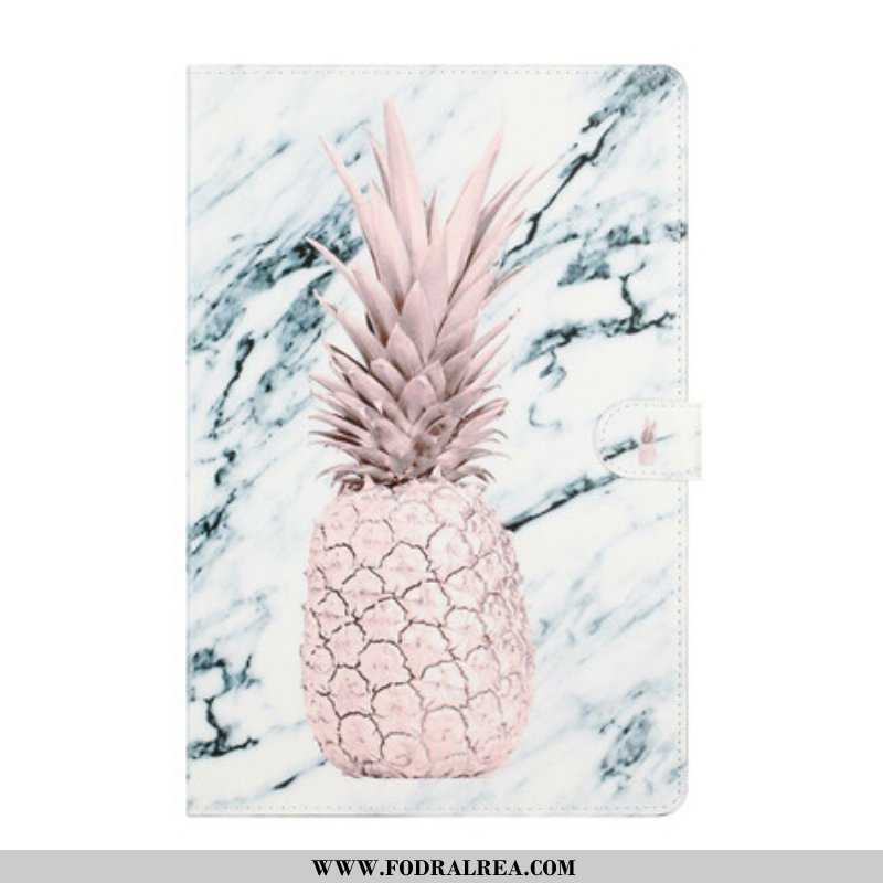 Läderfodral Samsung Galaxy Tab S8 Plus / Tab S7 Plus Ananas