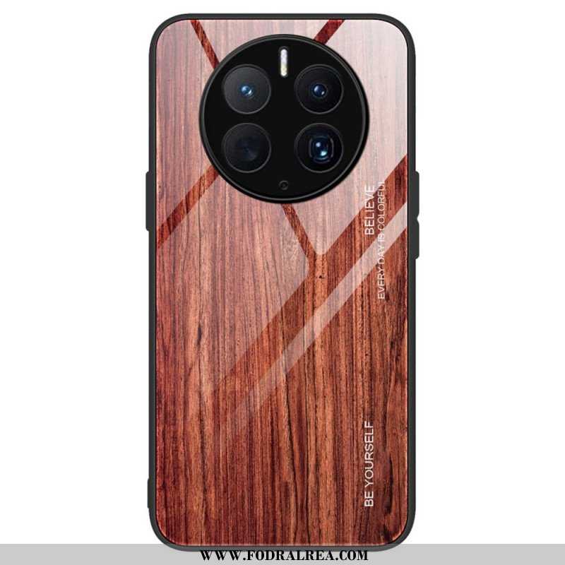 Mobilskal Huawei Mate 50 Pro Trädesign Härdat Glas