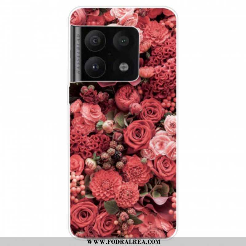 Mobilskal OnePlus 10 Pro 5G Rosa Blommor