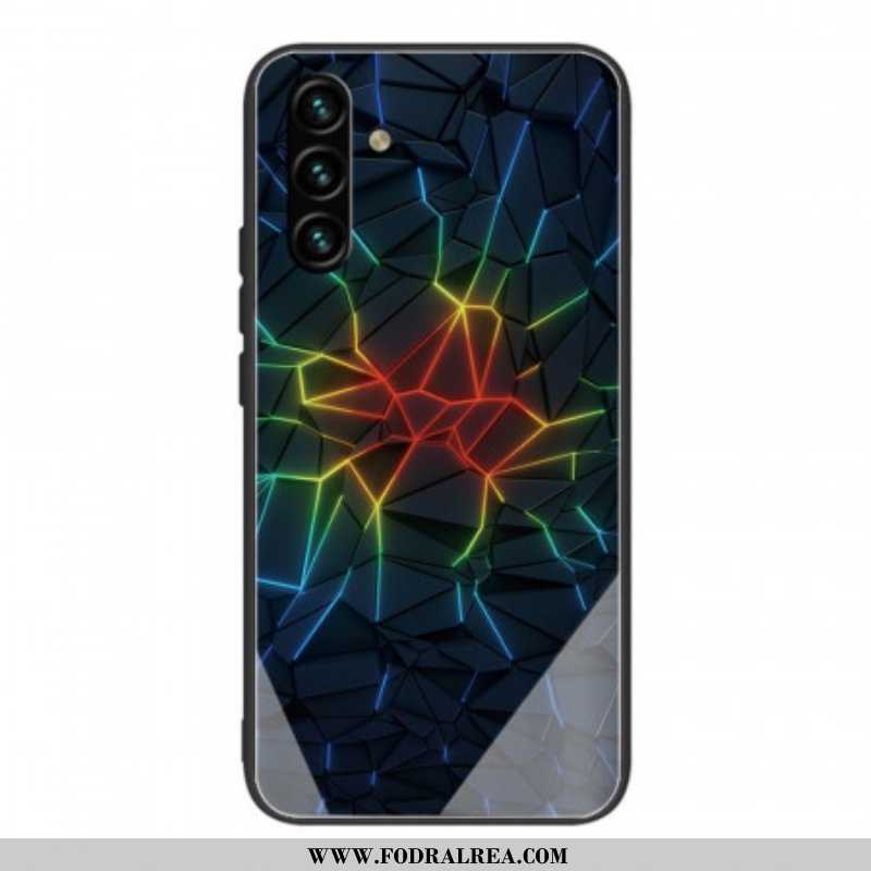 Mobilskal Samsung Galaxy A13 5G / A04s Geometri Härdat Glas