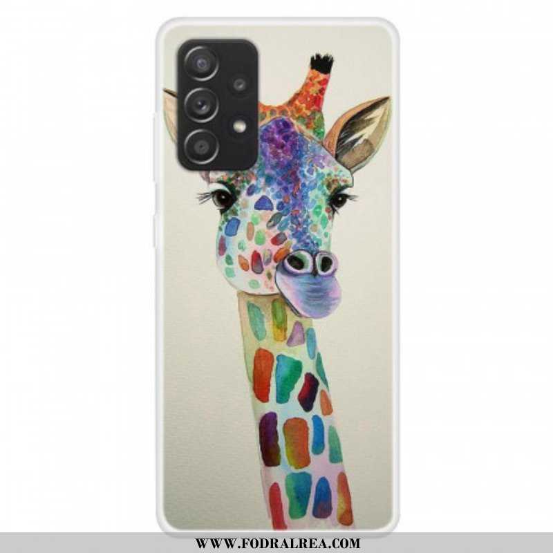 Mobilskal Samsung Galaxy A13 Färgglad Giraff