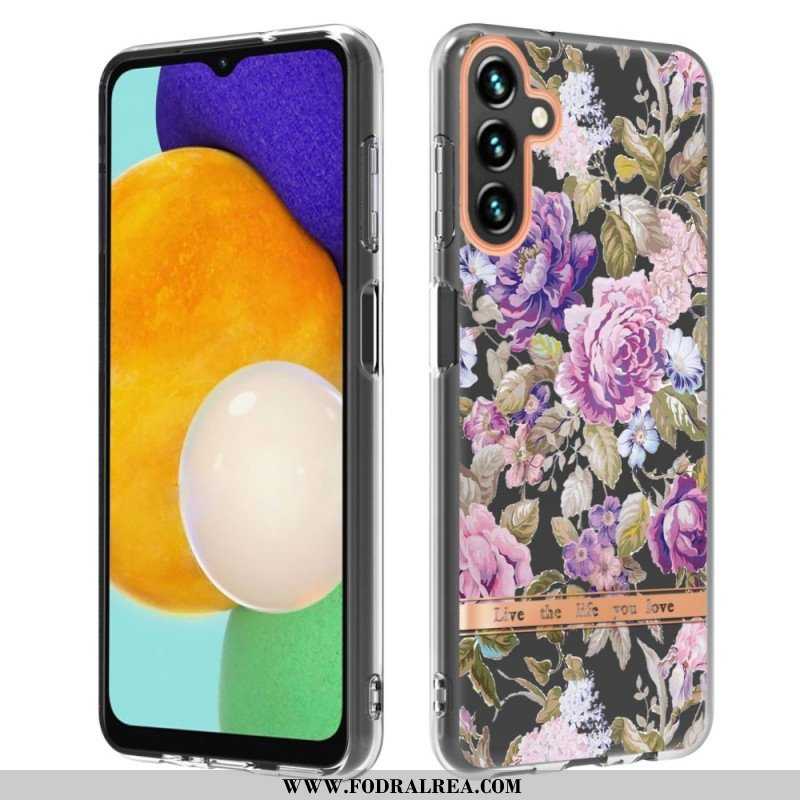 Mobilskal Samsung Galaxy A14 / A14 5G Färgglada Blommor