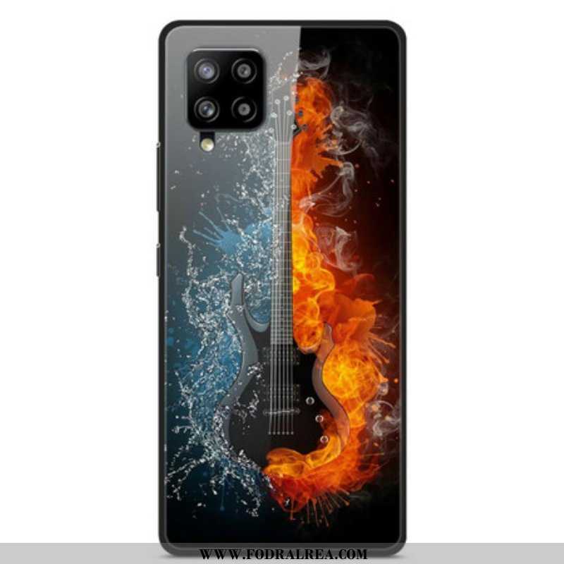 Mobilskal Samsung Galaxy A42 5G Gitarr I Härdat Glas