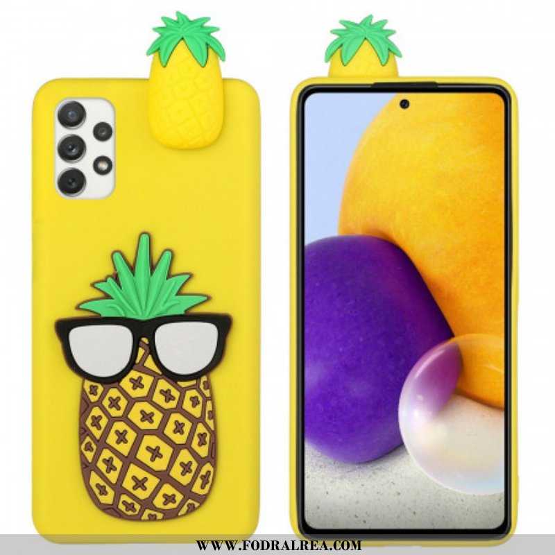 Mobilskal Samsung Galaxy A53 5G Ananas 3d-glasögon