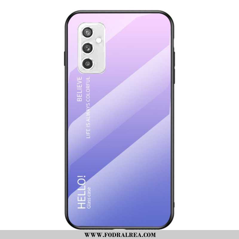 Mobilskal Samsung Galaxy M52 5G Härdat Glas Hej