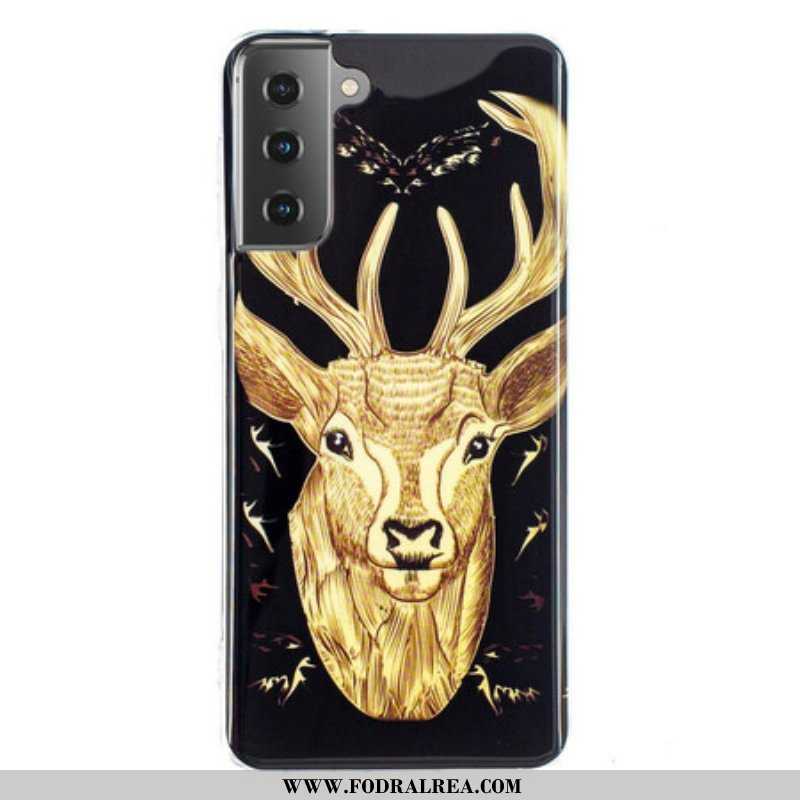 Mobilskal Samsung Galaxy S21 5G Fluorescerande Majestic Deer