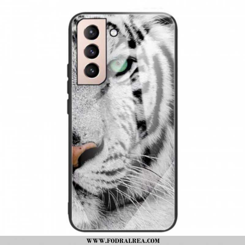 Mobilskal Samsung Galaxy S22 5G Tiger Härdat Glas