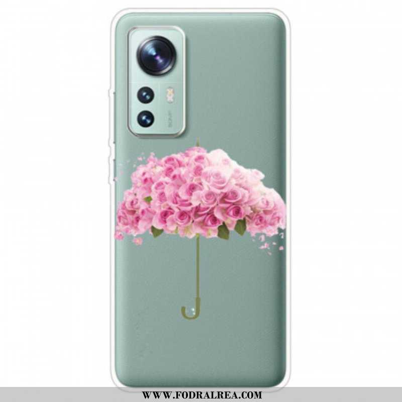 Mobilskal Xiaomi 12 / 12X Blommigt Paraply