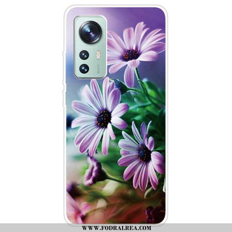 Mobilskal Xiaomi 12 / 12X Realistiska Blommor