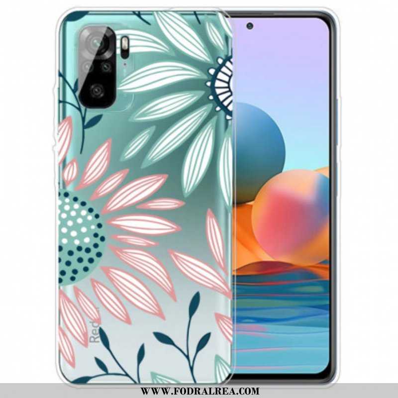 Mobilskal Xiaomi Redmi Note 10 / 10S Transparent En Blomma